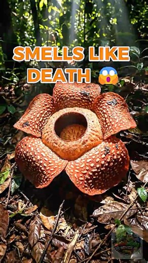 This Flower Smells Like a DEAD BODY 😱🌺 #plantfacts #rafflesia #shorts