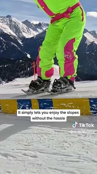 Portable, Fun, and Perfect for the slopes! Shop #SkiBladesPro today!