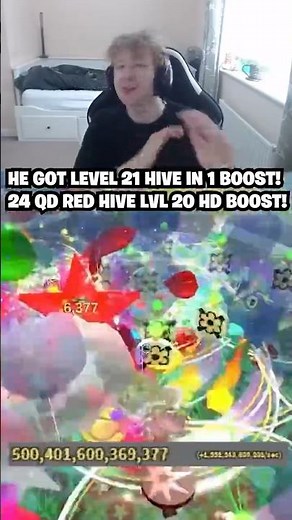 FULL LVL 21 HIVE IN 1 BOOST! 24QD LEVEL 20 RED HIVE BOOST WORLD RECORD (Bee Swarm Simulator)