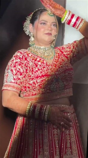 Classic indian bride makeup ♥️✨ #indianbridalmakeup #bridalmakeup #bridal #shorts #shortsfeed