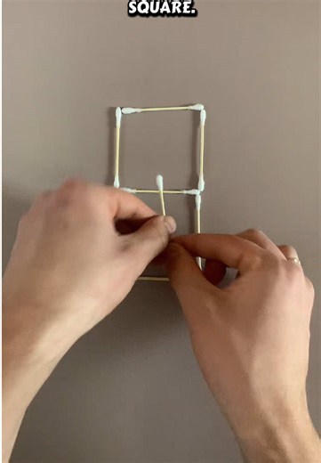 Solve the 8 Matchsticks Puzzle to Create 3 Squares