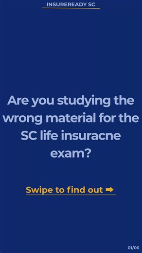 InsureReady SC, don’t waste your time. Pass your state insurance exam on the first try studying the right material. #insurancelife #lifeinsurance #insuranceexam #southcarolina #insuranceagent .