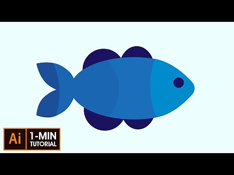 Flat Design Fish - Illustrator Tutorial