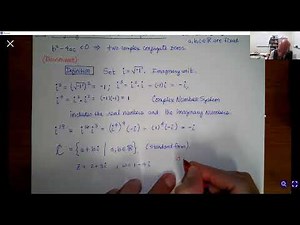 1.3 Complex Numbers and Quadratic Equations