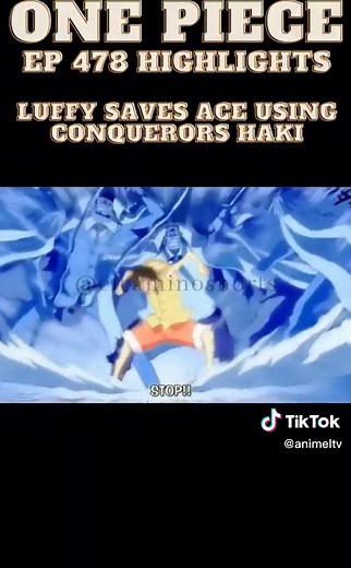 Luffy's First Use of Conqueror's Haki at Marineford
