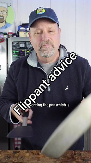 Flippant advice. Like you, I see a ton of bad advice on social media, and I ignore most of it, except when it’s potentially dangerous. Please don’t invert a hot pan. And wash your behind. #cookingathome #kitchenhack #badadvice #lifehack #fryingpan