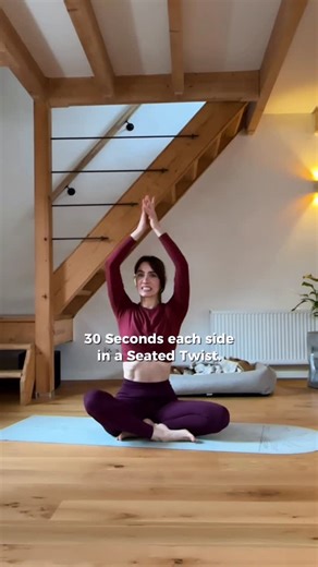 JULIA | YOGA TEACHER on Instagram: "If You Only Have 5 Minutes Before Bed, Do This Stretch 😴 1. 1 Min. Seated Forward Fold 2. 30 Sec. each side Seated Twist 3. 30 Sec. each side Lying Hamstring Stretch 4. 1 Min. Butterfly Fold 5. 1 Min. Savasana Try this and let me know how it made you feel in the comments. 👇 #yogastretch #eveningyoga #bedtimeyoga #slowdown #relaxingyoga"