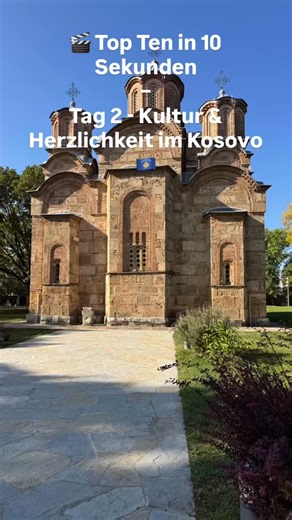 Die Route an Tag 2 führte uns in den Kosovo – zum eindrucksvollen Kloster Gračanica, UNESCO-Welterbe und ein Meisterwerk byzantinischer Baukunst. ⛪💫 Danach ging’s nach Prizren – ein wunderbar sympathisches Städtchen mit Brücken, Bergen und offenen Menschen. Hier genossen wir lokale Spezialitäten wie das köstliche Tres-Leches-Dessert – süß, cremig und typisch kosovarisch. 🍰💚 👉 Übermorgen geht’s weiter mit unseren Highlights der Rundreise „Zauberhafter Balkan“ – bleibt dran für Teil 3! 🌄 #rsd