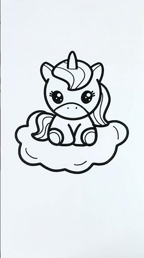 Cute Kawaii Unicorn 💖🦄✨ #glitter #glitterart #colorfulcreativekids #cute #kawaii #unicorn #color