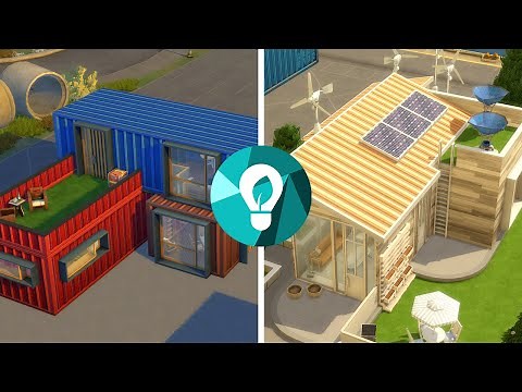 Green vs. Industrial House in The Sims 4: Eco Lifestyle