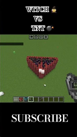 Witch vs tnt #minecraft #ultra #shorts