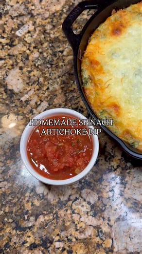 Sydney Schlabach on Instagram: "Can’t let the big game pass without posting this spinach artichoke dip! Comment “spinach” and I’ll send you the recipe card or you can find it on my IG under the recipe highlights! #spinachdip #spinachartichokdip #footballfood #appitizers #appetizerideas"
