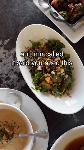 6.7K views · 43 reactions | sweater weather, meet savory season  our autumn menu is here! ‍ roasted mushroom flatbread 李 butternut squash soup  apple bourbon infusion  brick-oven gnocchi (with a new seasonal twist) 燎 cauliflower au gratin  wild alaska “butterfish”  caymus wine flight  vineyard chicken ❤️ cranberry & sage cocktail  pumpkin pie mini | Seasons 52 | Facebook