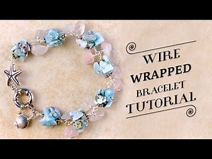 Jewelry Making | Wire Wrapped Bracelet Tutorial | DIY Beaded Bracelet | Wire Jewelry
