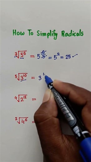 how to simplify radicals. please subscribe and share