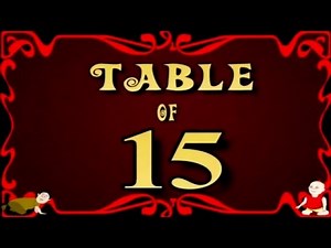 Learn Multiplication Table Of Fifteen - 15 x 1 = 15 | 15 Times Tables | Fun & Learn Video for Kids
