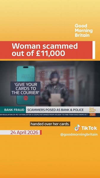 A woman who lost £11,000 to scammers is warning others to be vigilant, saying it can happen to anyone. Fraudsters posing as Samantha Bradshaw's bank and the police, even giving her a fake crime number, convinced her to hand over her bank cards and pin codes to a courier. #fraud #scam #scammers #theft