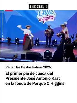 El primer pie de cueca del Presidente Kast para inaugurar la fonda del Parque O'Higgins