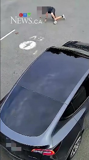 Video shows fire that damaged Tesla at B.C. charging station