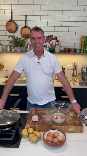 Potato and bacon Omelette check out the recipe on www.kevindundon.com/recipes | Kevin Dundon