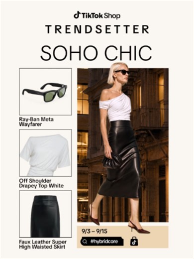Capture that effortless downtown energy. Shop these curated Soho Chic sets through September 15. #HybridCore #SohoChic #Trendsetter #TikTokShop