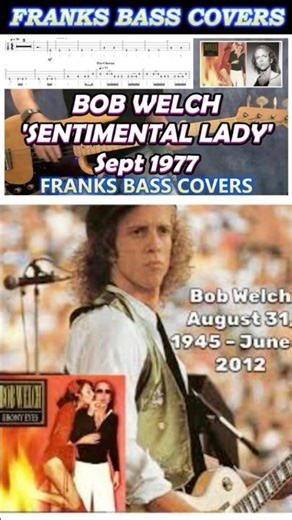 SENTIMENTAL LADY - BOB WELCH | FRANKS BASS COVERS #shorts2026new p2