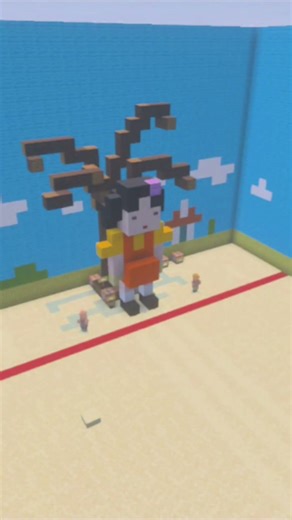 Squid Game Red Light Green Light Security Camera in Minecraft