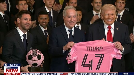 Lionel Messi and Inter Miami FC Present Donald Trump With Special Watch at White House