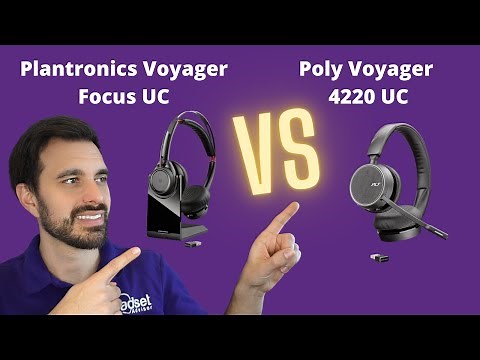 Plantronics Voyager Focus UC vs Poly Voyager 4220 UC - Live Mic & Speaker Demo!