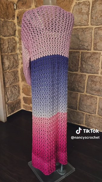 Made with love, stitch by stitch! ✨ This handmade long crochet cardigan in beautiful spring colors is crafted for someone truly special. ❤️ #CrochetWithLove #HandmadeWithHeart #SpringVibes #crochet