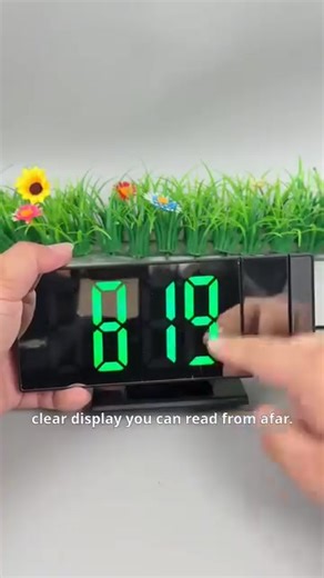 ⏰ 【Multifunctional Projection Alarm Clock】One clock, multiple uses—packed with tech! ✨ LED mirror display for clear readability, perfect for dorm rooms or desks~ 🌟 Flip-over projection casts time onto the ceiling—a dream for sleepyheads! 💡 Alarm clock clock projector all-in-one—stylish and minimalist, elevating your desk aesthetic! | Homebbc.net