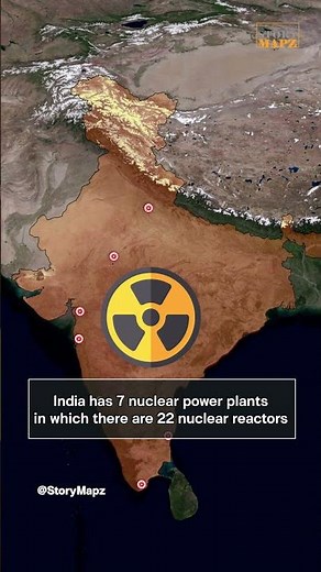 All the Nuclear Power Plants in India ☢ [Mapchic]