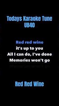 UB40 | Red Red Wine | Karaoke 🎤