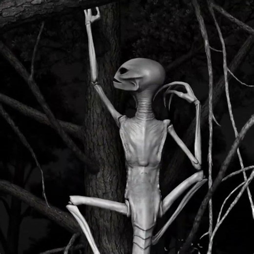 A Creepy Alien Climbs My Tree! 👽😬