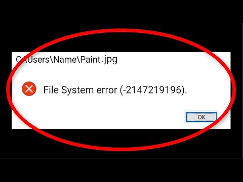 How To Fix The File System Error -2147219196 || Windows Photos Opening Error