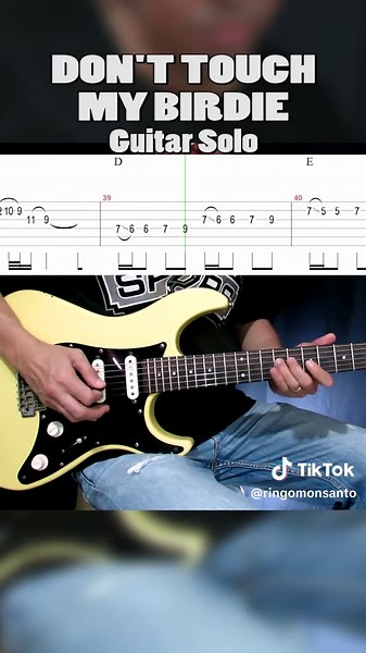 Dont Touch My Birdie guitar solo #donttouchmybirdie #parokyaniedgar #guitarsolo #guitarcover #guitartabs #90sthrowback #opmhits #yamahapacifica #musicislife