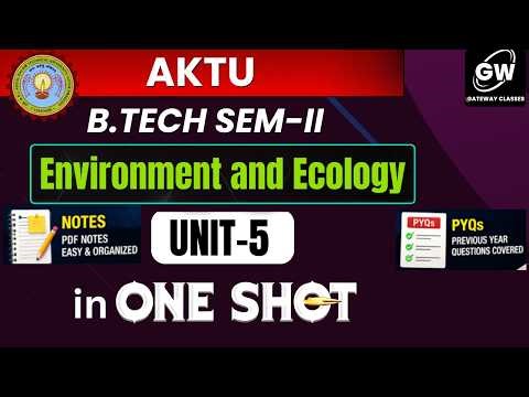EVS Unit-5 One Shot 🔥 Gateway Classes I AKTU