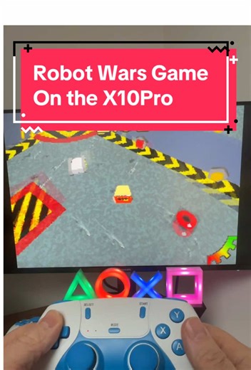 Replying to @king alfie yes there are a few versions of Robot Wars on the X10pro retro game stick. #gamestick #robotwars #arcadegames #TiktokMadeMeBuyIt
