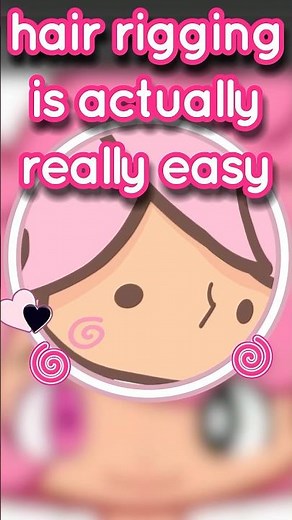my easy live2d hair rigging method for beginners :) #tweening #art #animation #clips #vtuber