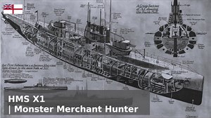 英国间战期巡洋潜艇HMS X1发展简史_哔哩哔哩_bilibili