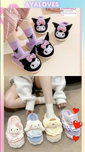 ✨ Cutest Sanrio Home Slippers Ever! 💕 | Hello Kitty • Kuromi • My Melody 🎀 #sanriolovers #kawaii