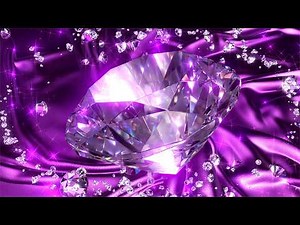 Luxury Purple Diamond VJ Loop 4K | Crystal Gem Animation | Sparkling LED Background | DJ Visuals