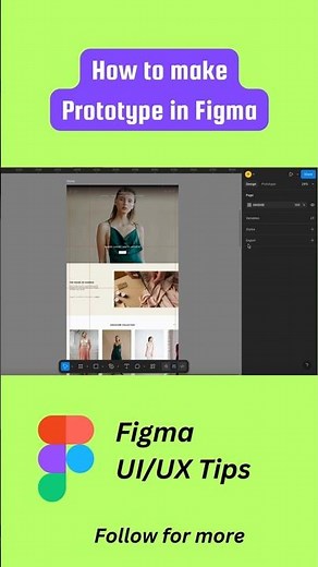 How to Make a Prototype in Figma with Device | Figma UI/UX Tips #shorts