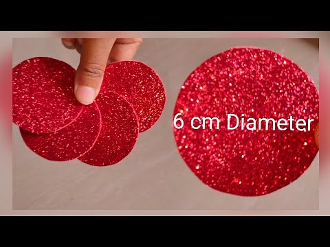 Glitter foam sheet craft/ Foamiran flower tutorial/DIY/ Hair accessories/Art & Craft