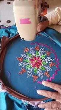 machine embroidery video