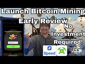 Launch Bitcoin Mining Early Review + BTC Withdrawal to Speed Wallet