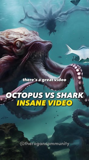The KRAKEN is REAL 🤯 #joerogan #octopus #sea