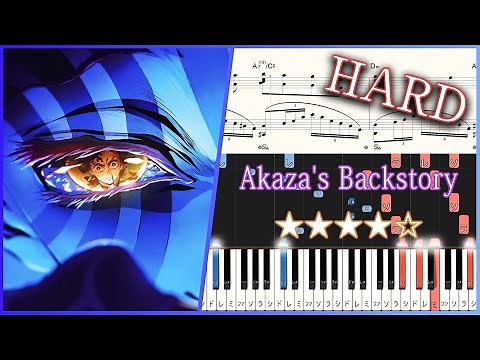 Demon Slayer - Akaza's Backstory - Hard Piano Tutorial + Sheets【Piano Arrangement】