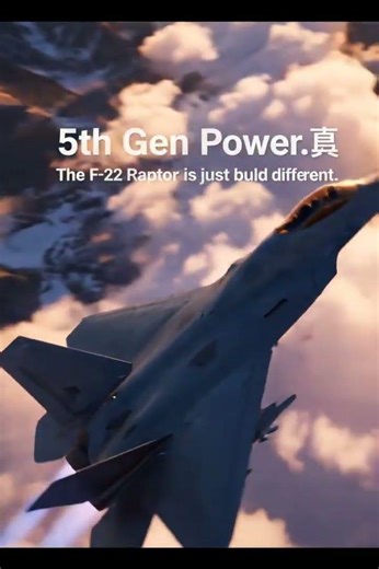 5th Gen Power. The F-22 Raptor is just built different. #militarystrategy #military