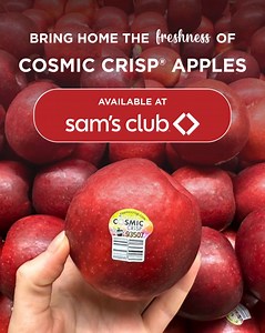 Delivered straight from Washington orchards, find Cosmic Crisp® apples at a Sam's Club near you! 🍎 | Cosmic Crisp Apple